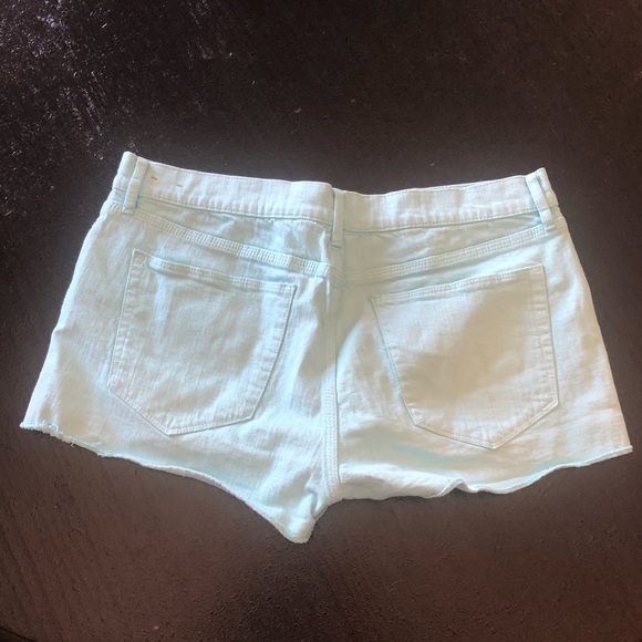 Madewell Aqua Blue Jean Daisy Duke Short Shorts 30 - Picture 6 of 8